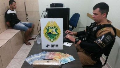 Fotos de Equipe ROCAM apreende maconha, e dinheiro em Maringá; um homem foi preso