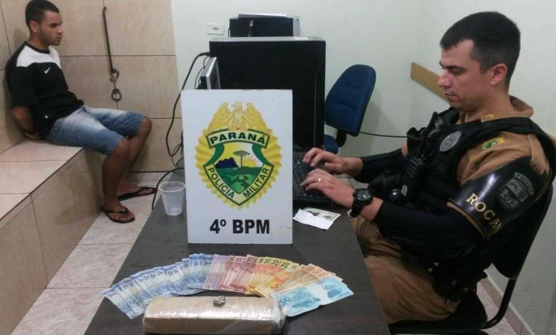 Fotos de Equipe ROCAM apreende maconha, e dinheiro em Maringá; um homem foi preso