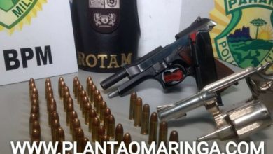 Fotos de Equipe ROTAM apreende duas armas de fogo em Paiçandu