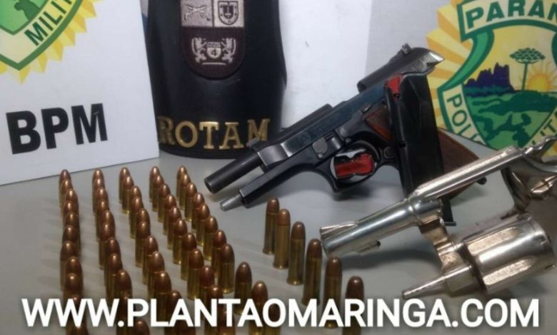 Fotos de Equipe ROTAM apreende duas armas de fogo em Paiçandu