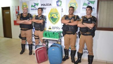 Fotos de Equipe ROTAM da Polícia Rodoviária Estadual, apreende grande quantidade de drogas em Maringá