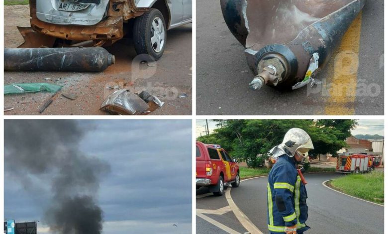 Fotos de Explosão em empresa de oxigênio causa destruição, em Maringá