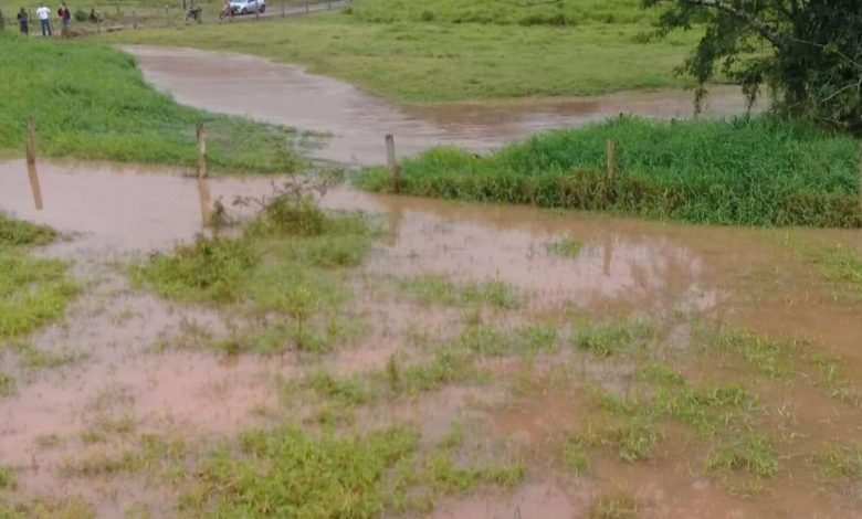 Fotos de Família é arrastada por água ao atravessar ponte em faxinal - três crianças estão desaparecidas