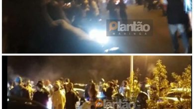 Fotos de Festa clandestina termina em baleado e aglomeração em Maringá