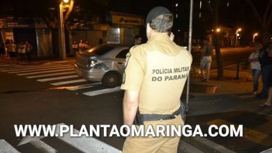 Fotos de Gestante ficou ferida em acidente de grandes proporções na área central de Maringá