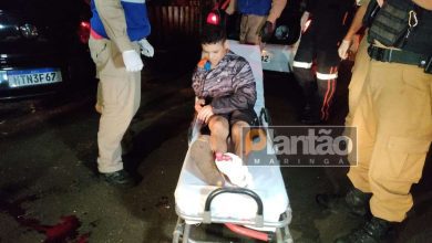 Fotos de Homem aponta arma para policial após perseguição e é baleado em Maringá