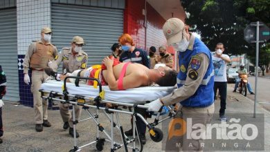 Fotos de Homem baleado neste sábado em Maringá, diz ter sido vítima de bala perdida