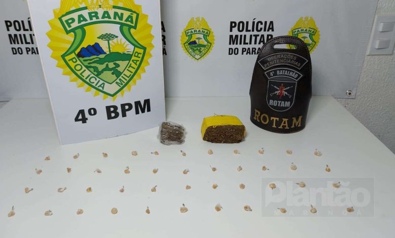 Fotos de Homem com quatro mandados de prisão em aberto é preso com drogas em Maringá