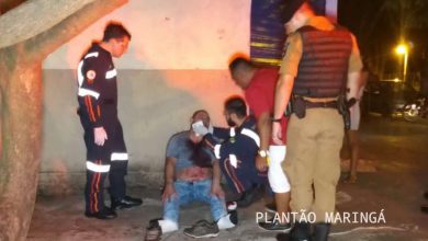 Fotos de Homem é agredido a garrafada durante briga em bar em Maringá