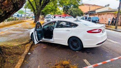 Fotos de Homem é baleado na boca enquanto dirigia em Maringá