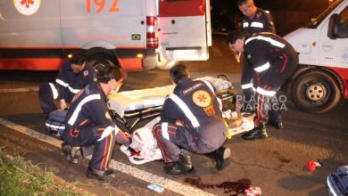 Fotos de Homem é brutalmente agredido a pauladas após desentendimento em Maringá