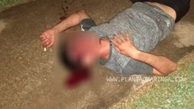 Fotos de Homem é brutalmente espancado por cinco pessoas em Maringá