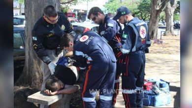 Fotos de Homem é esfaqueado após se envolver em briga na Vila Olímpica em Maringá