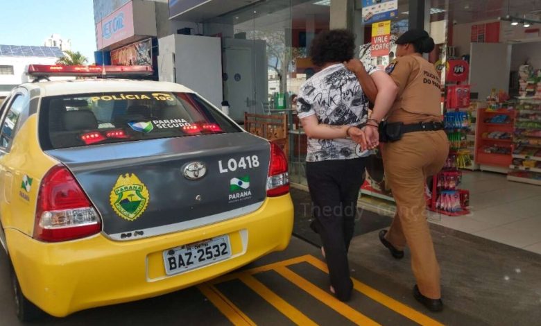 Fotos de Homem é preso após abastece e consumir mercadorias em postos de combustíveis e tentar sair sem pagar em Maringá