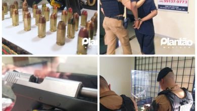 Fotos de Homem é preso com drogas, arma e munições em Sarandi