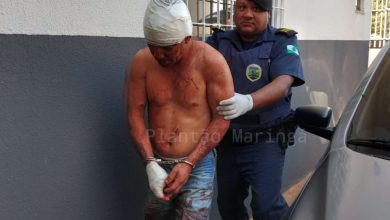 Fotos de Homem é preso em flagrante depois de tentar matar filho de 15 anos com golpes de facão em Sarandi