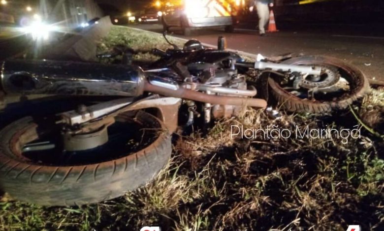 Fotos de Homem é socorrido inconsciente e com lesões graves após queda de motocicleta em Maringá