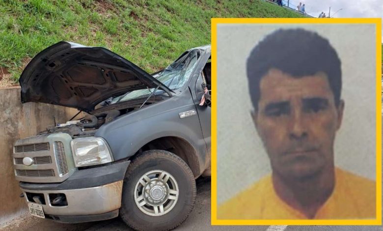 Fotos de Homem morre após capotar caminhonete no contorno norte, em Maringá