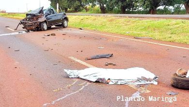 Fotos de Homem morre após carro capotar na rodovia PR-323