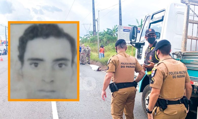 Fotos de Homem morre após ser atropelado por caminhão em Maringá