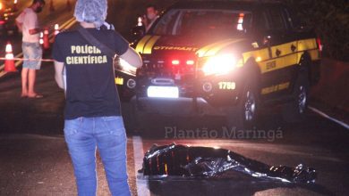 Fotos de Homem morre após ser atropelado por moto no contorno sul de Maringá