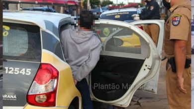 Fotos de Homem urina na calça durante abordagem policial em Sarandi