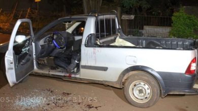 Fotos de Idoso é baleado com 8 tiros em Sarandi, após ter o carro crivado de bala