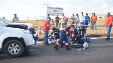 Fotos de Idoso morre ao ser atropelado por caminhonete na região de Maringá