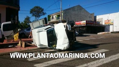 Fotos de Imprudência de motorista provoca acidente em Maringá