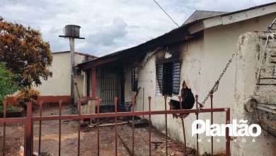 Fotos de Incêndio em residência deixa uma pessoa morta em Maringá