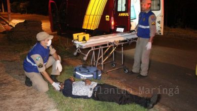 Fotos de Jovem fica gravemente ferida após ser atropelada por motociclista embriagado e sem cnh em Maringá