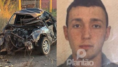 Fotos de Jovem que conduzia carro com placas de Maringá, morre após capotamento