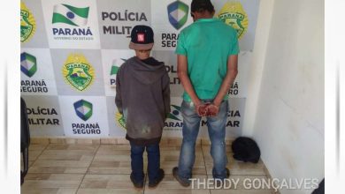 Fotos de Ladrões são presos e cachorro segue a viatura até a delegacia em Paiçandu