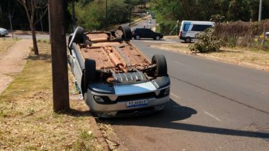 Fotos de Mais um capotamento de veículo no trânsito maringaense