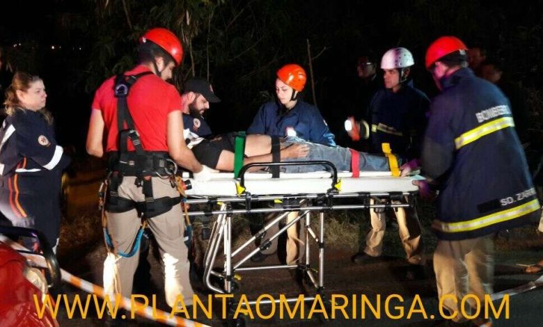 Fotos de Mais um milagre no contorno sul de Maringá - homem sobrevive após veículo cair em ribanceira!!!