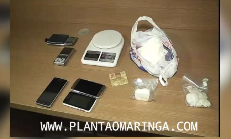 Fotos de Maringá; Polícia Civil prende traficantes que vendia cocaína, misturada com pó gesso, e pó de arroz