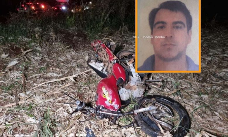 Fotos de Meses após perder a esposa, motociclista morre após carro invadir pista contrária em Marialva