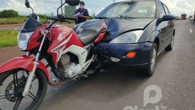 Fotos de Moto é arrastada por 100 metros após colisão traseira na PR-323 entre Paiçandu e Maringá