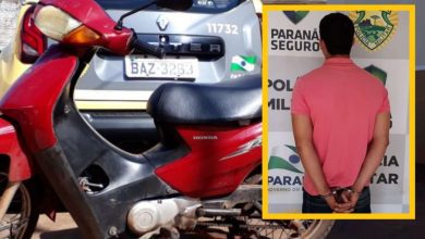 Fotos de Moto furtada em Maringá é recuperada pela PM de Paiçandu