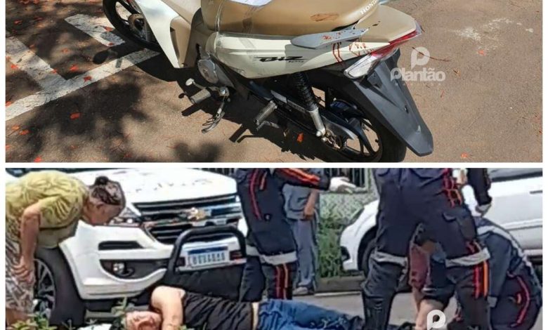 Fotos de Moto utilizada em roubo que terminou com ladrão baleado, é localizada pela Polícia Militar de Maringá