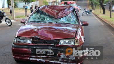 Fotos de Motoboy sobrevive após grave acidente em Maringá