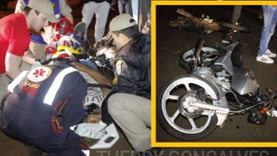 Fotos de Motociclista avança preferencial e bate em outra moto em Sarandi; os dois motociclistas apresentavam sintomas de embriaguez