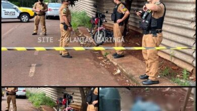 Fotos de Motociclista é executado com vários tiros em Maringá