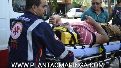 Fotos de Motociclista fica ferido após queda de moto em Maringá