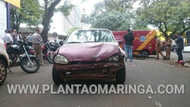 Fotos de Motociclista fica gravemente ferido após colisão com veículo em Maringá