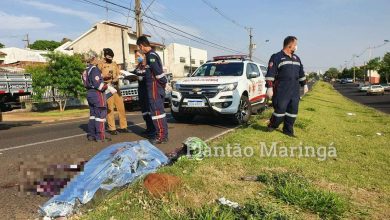 Fotos de Motociclista morre após batida contra caminhonete em Maringá