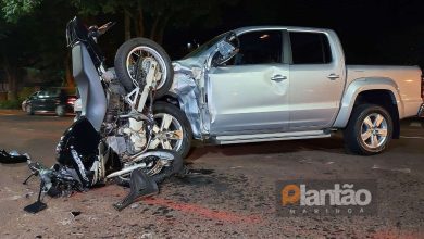 Fotos de Motociclista sobrevive a acidente impressionante em Maringá