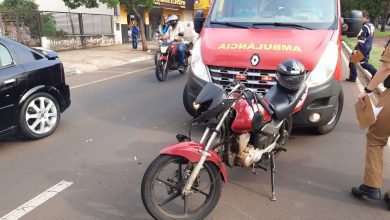 Fotos de Motociclista sofre ferimentos graves após bater em carro em Maringá