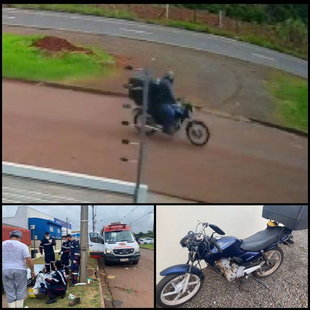 Motociclista Sofre Ferimentos Graves Após Bater Em Poste Em Maringá Plantão Maringá 5728