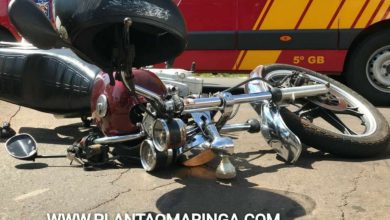 Fotos de Motociclista sofre ferimentos gravíssimo após colisão com carro em Maringá